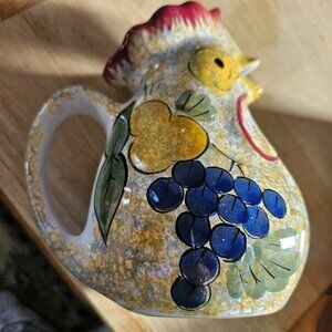 handcrafted in Hungary rooster pitcher by mesa international